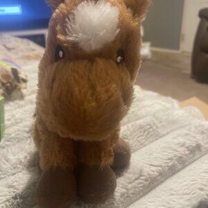 Aurora World Inc. Plush Horse Pony Brown Stuffed Animal 13".